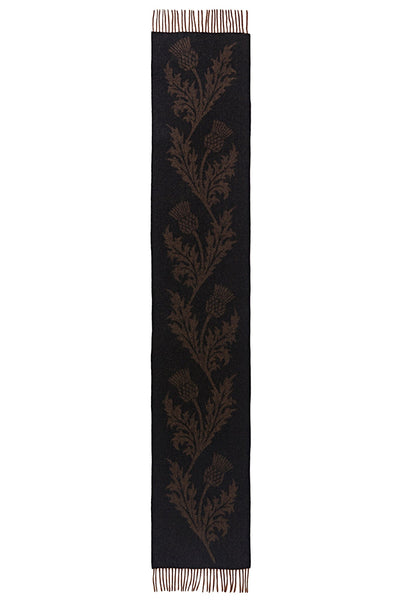 Lucchi Italy Scarf Single Thistle Brown 100% Pure Lambswool