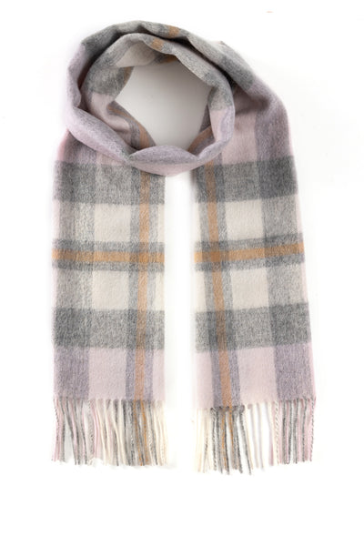 100% Pure Lambswool Scarf DC Scott Pink
