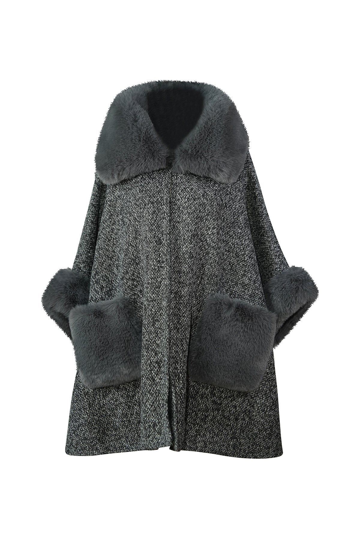 Lucchi Italy Women's Cape - Dark Grey