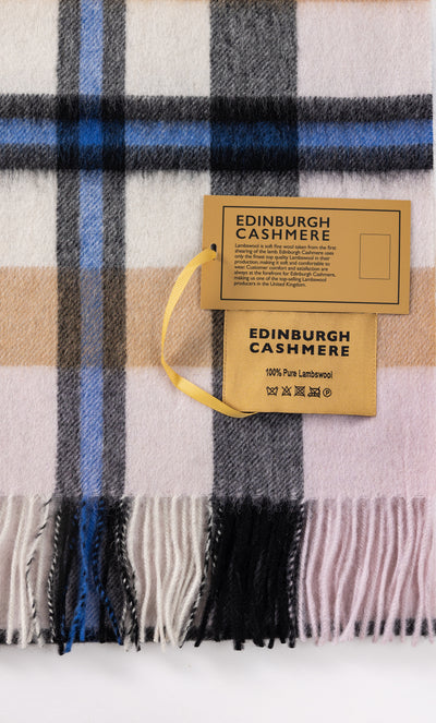 100% Pure Lambswool Scarf DC Camel/Cream