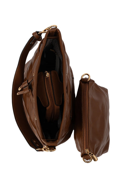 Lucchi Italy Women's Handbag Design - Chocolate Style 4