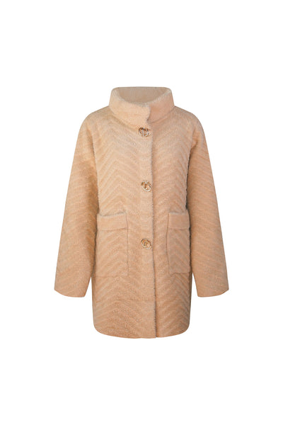 Lucchi Italy Women's Fur Coat - Camel