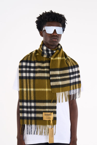 Lucchi Italy Scarf DC Classic Green 100% Pure Lambswool