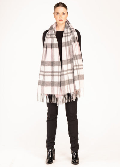 Lucchi Italy DC Pink Stole 100% Pure Lambswool