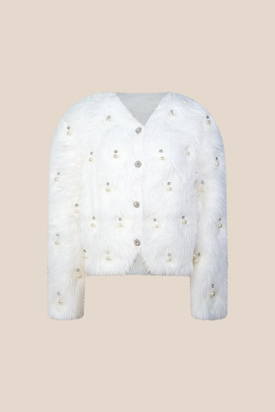 Lucchi Italy Women's Cardigan - White
