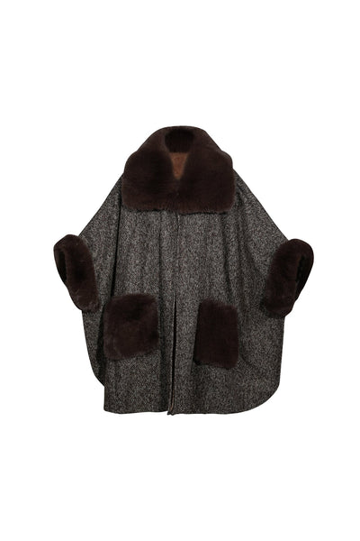 Lucchi Italy Women's Cape - Brown