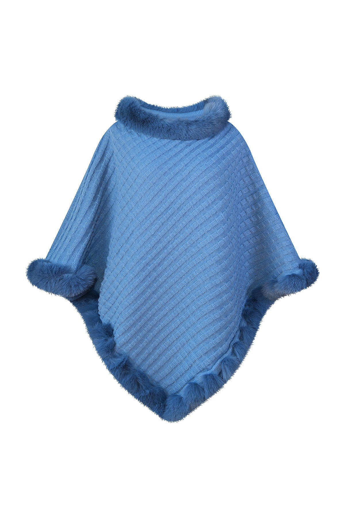 Lucchi Italy Women's Poncho - Blue