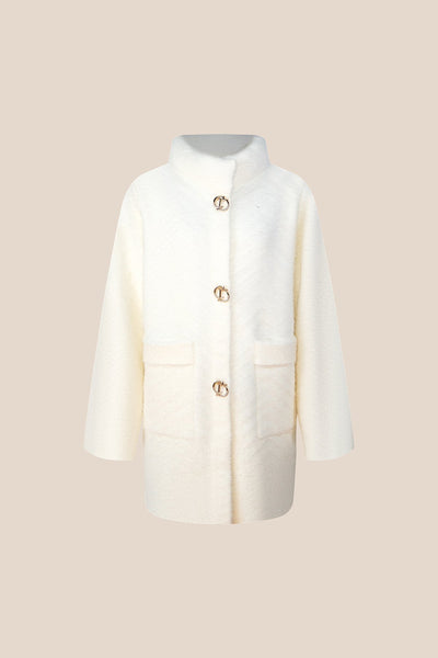 Lucchi Italy Women's Fur Coat - White