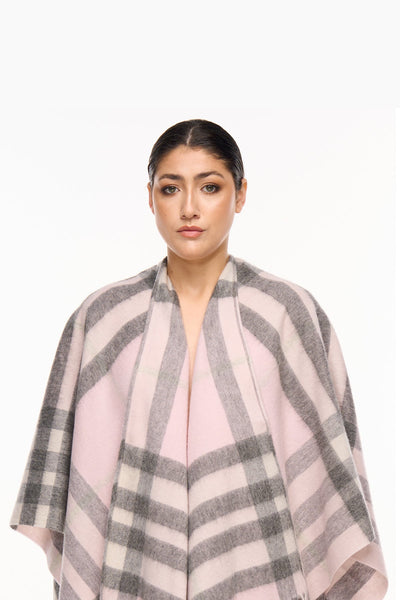 Lucchi Italy Woman's Designer Cape and Poncho DC Check