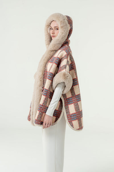 Lucchi Italy Women's Hooded Cape