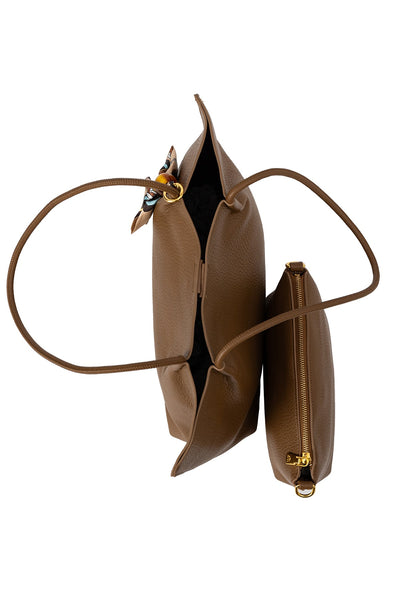 Lucchi Italy Women's Handbag Design - Dark Brown