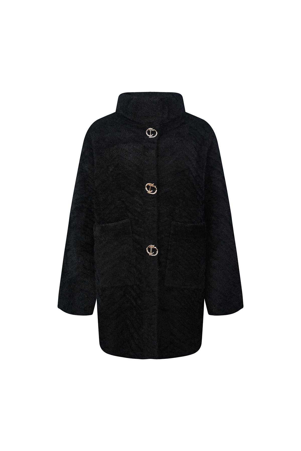 Lucchi Italy Women's Fur Coat - Black