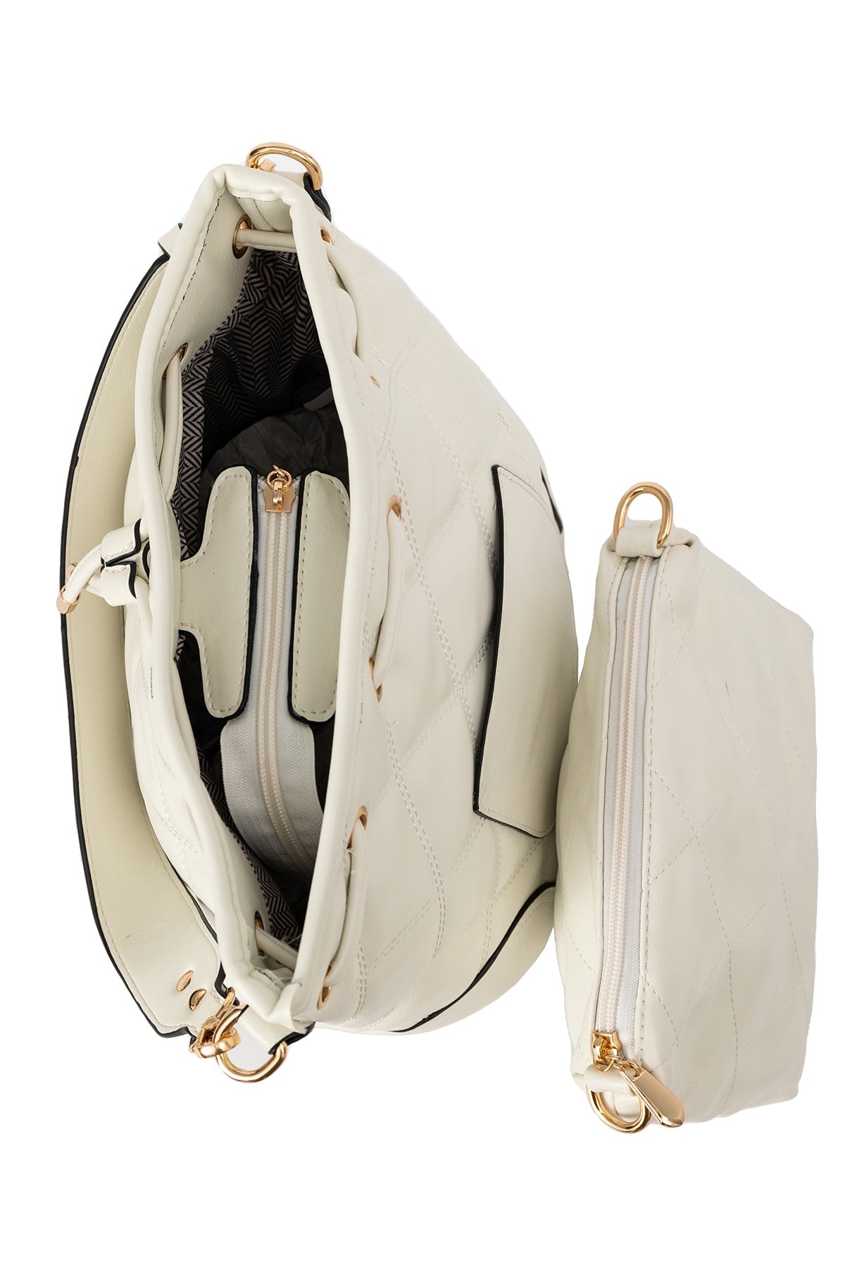 Lucchi Italy Women's Handbag Design - Off White Style 5