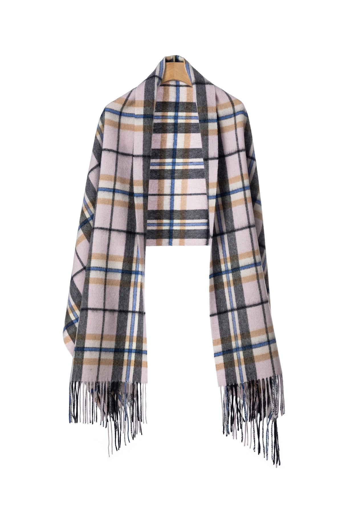 Lucchi Italy Scarf Luxury Exclusive Iconic Design EC Check Oversized