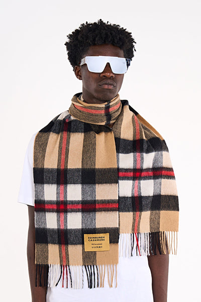 Lucchi Italy Cashmere Scarf Exclusive Iconic Design DC Scott