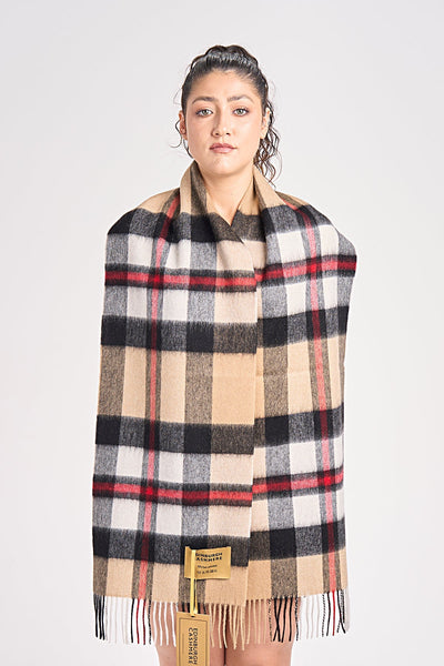 Lucchi Italy Cashmere Scarf Exclusive Iconic Design DC Scott