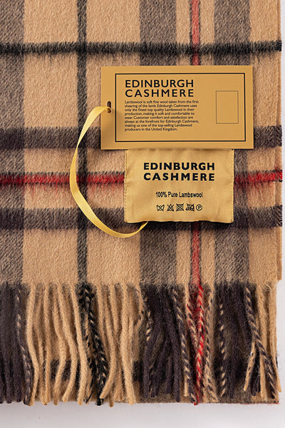 Lucchi Italy Luxury Scarf EC Check Exclusive Iconic Design