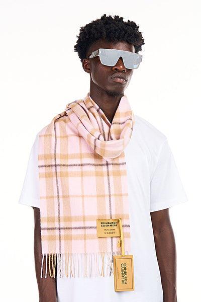 Lucchi Italy Luxury Scarf EC Check Exclusive Iconic Design