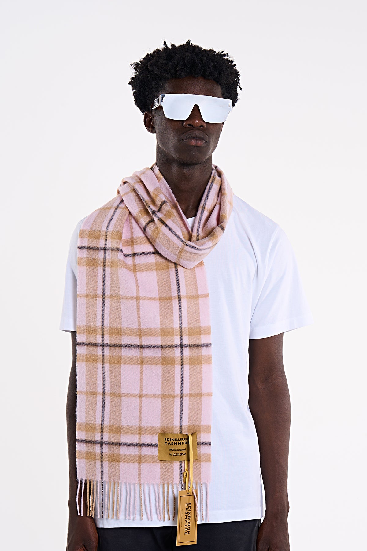 Lucchi Italy Luxury Scarf EC Check Exclusive Iconic Design
