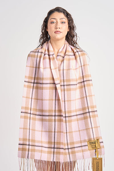 Lucchi Italy Luxury Scarf EC Check Exclusive Iconic Design