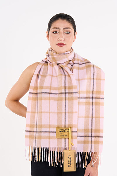 Lucchi Italy Luxury Scarf EC Check Exclusive Iconic Design