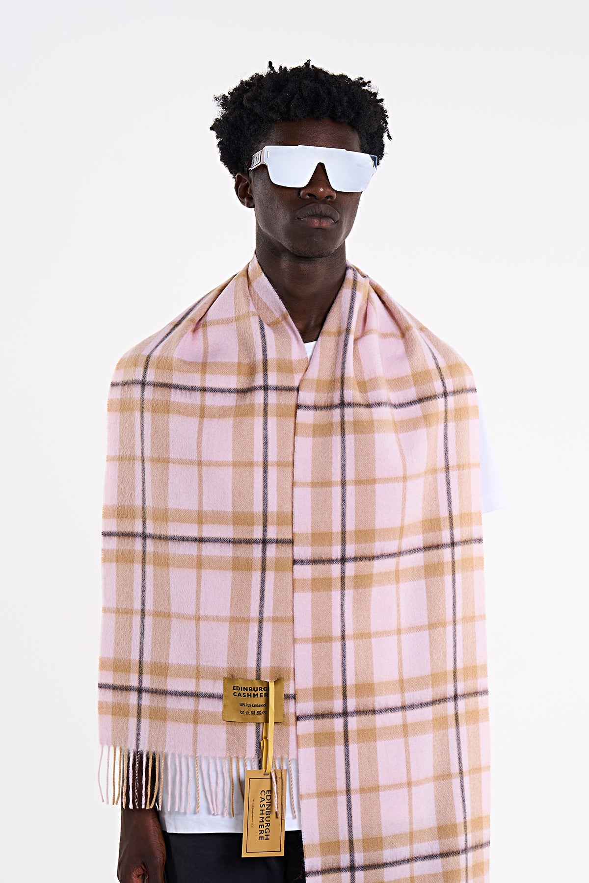 Lucchi Italy Luxury Scarf EC Check Exclusive Iconic Design