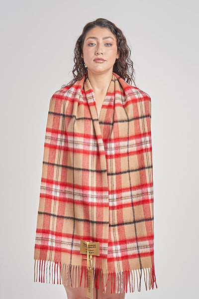 Lucchi Italy Luxury Scarf EC Check Exclusive Iconic Design