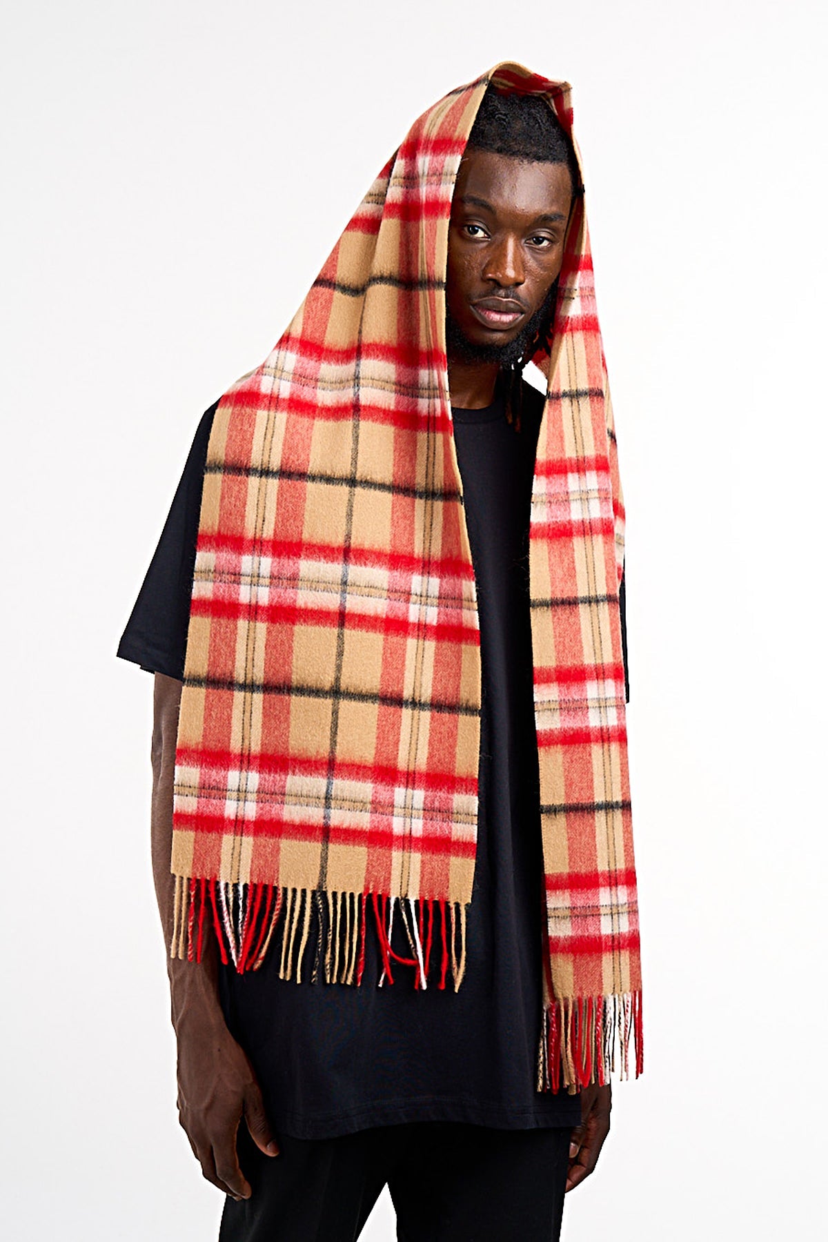 Lucchi Italy Luxury Scarf EC Check Exclusive Iconic Design