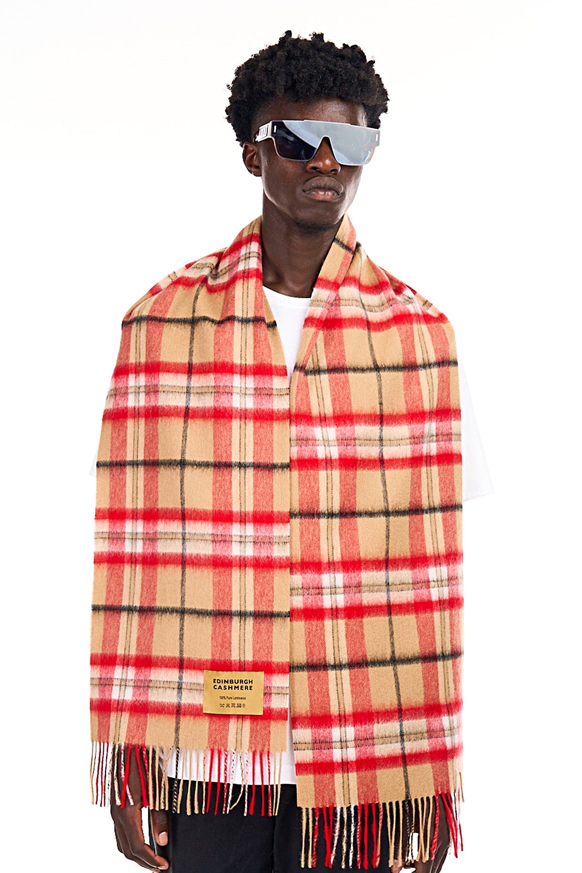 Lucchi Italy Luxury Scarf EC Check Exclusive Iconic Design