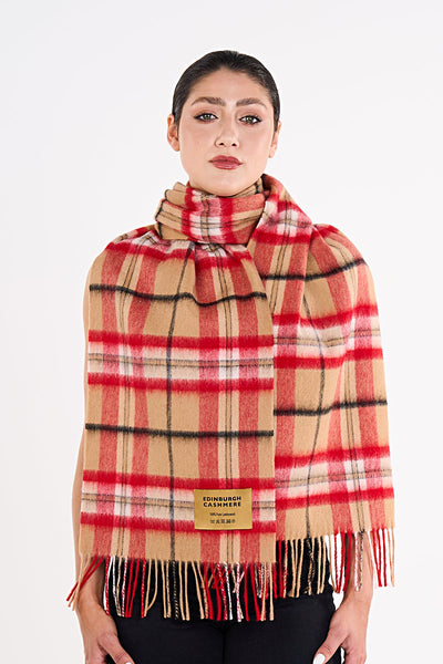 Lucchi Italy Luxury Scarf EC Check Exclusive Iconic Design