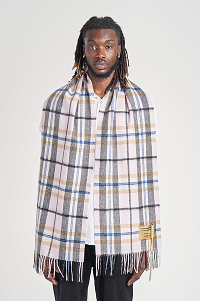 Lucchi Italy Luxury Scarf EC Check Exclusive Iconic Design