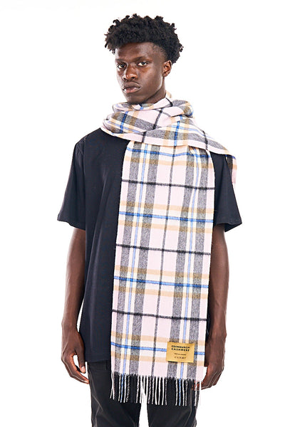 Lucchi Italy Luxury Scarf EC Check Exclusive Iconic Design