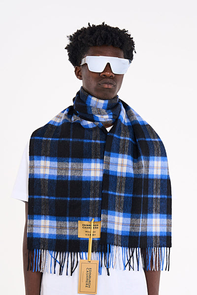 Lucchi Italy Luxury Scarf EC Check Exclusive Iconic Design