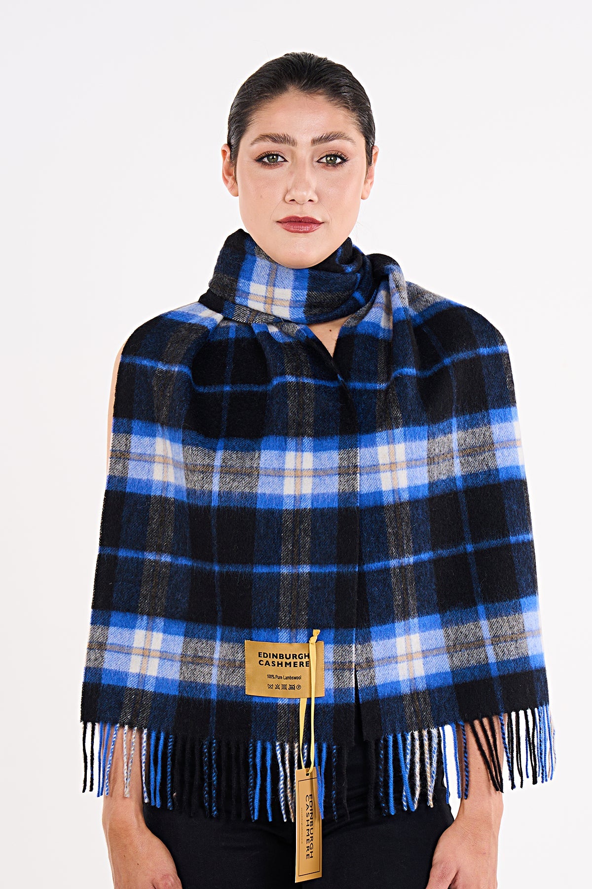 Lucchi Italy Luxury Scarf EC Check Exclusive Iconic Design