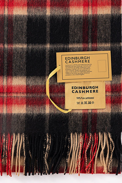 Lucchi Italy Luxury Scarf EC Check Exclusive Iconic Design