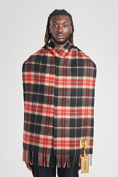 Lucchi Italy Luxury Scarf EC Check Exclusive Iconic Design