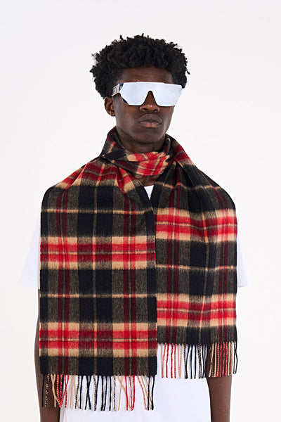 Lucchi Italy Luxury Scarf EC Check Exclusive Iconic Design
