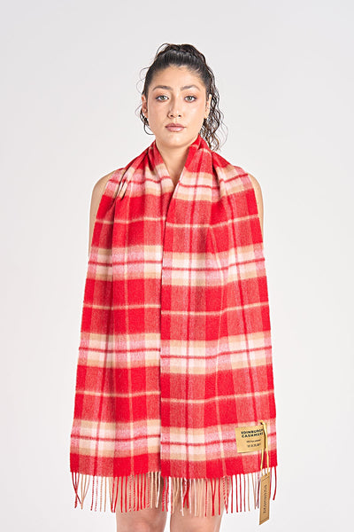 Lucchi Italy Luxury Scarf EC Check Exclusive Iconic Design