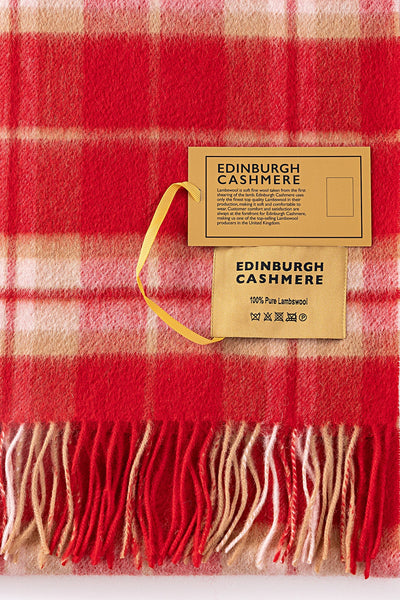 Lucchi Italy Luxury Scarf EC Check Exclusive Iconic Design