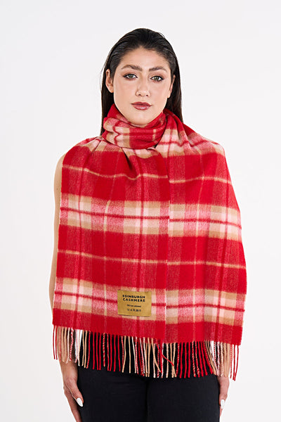 Lucchi Italy Luxury Scarf EC Check Exclusive Iconic Design