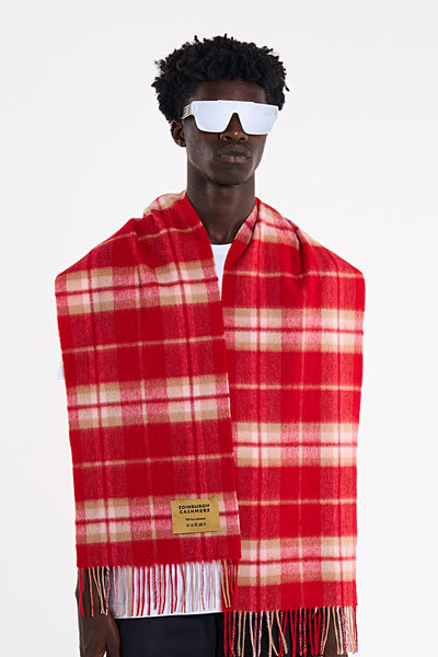 Lucchi Italy Luxury Scarf EC Check Exclusive Iconic Design