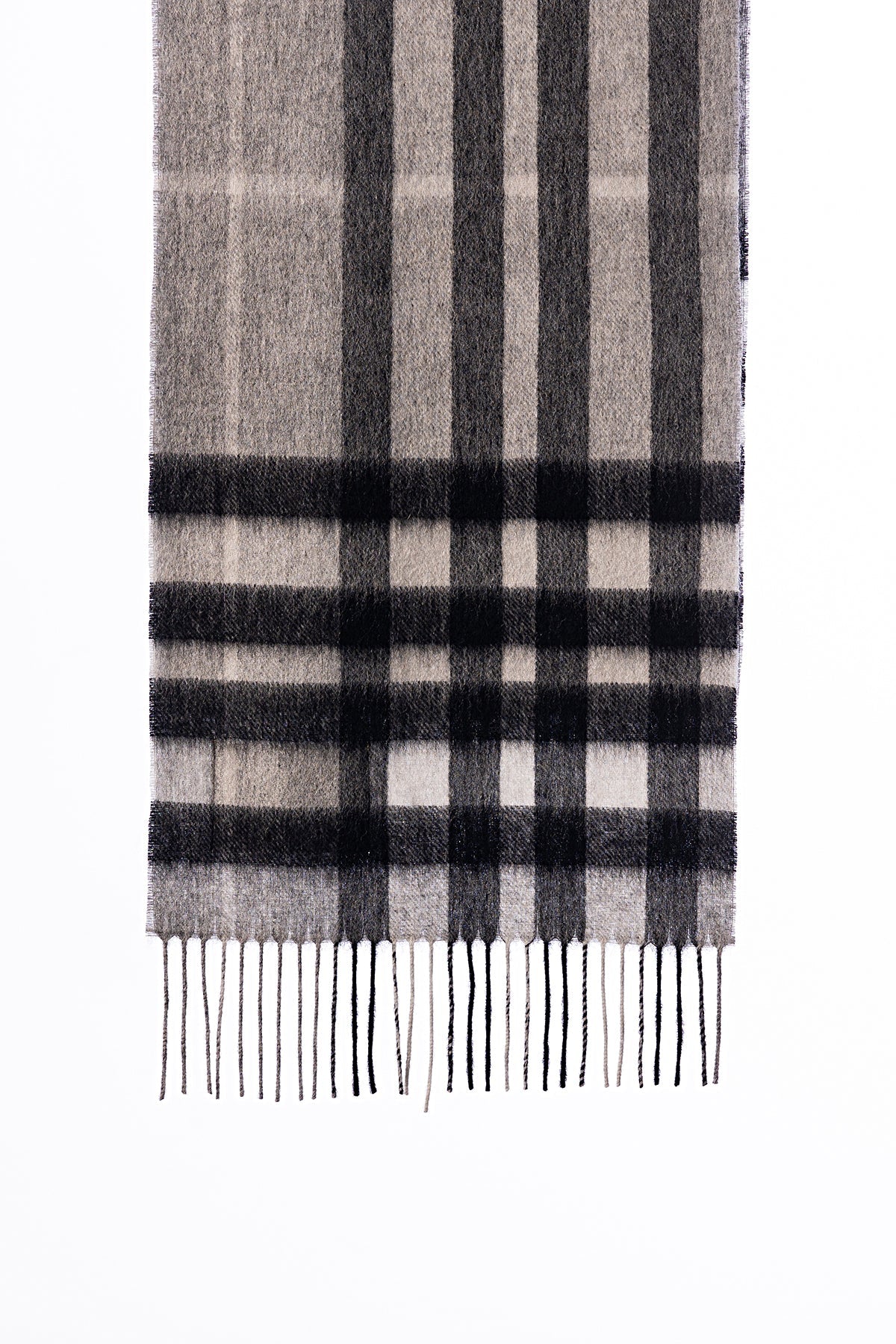 Lucchi Italy Cashmere Wool Scarf DC Check Luxury