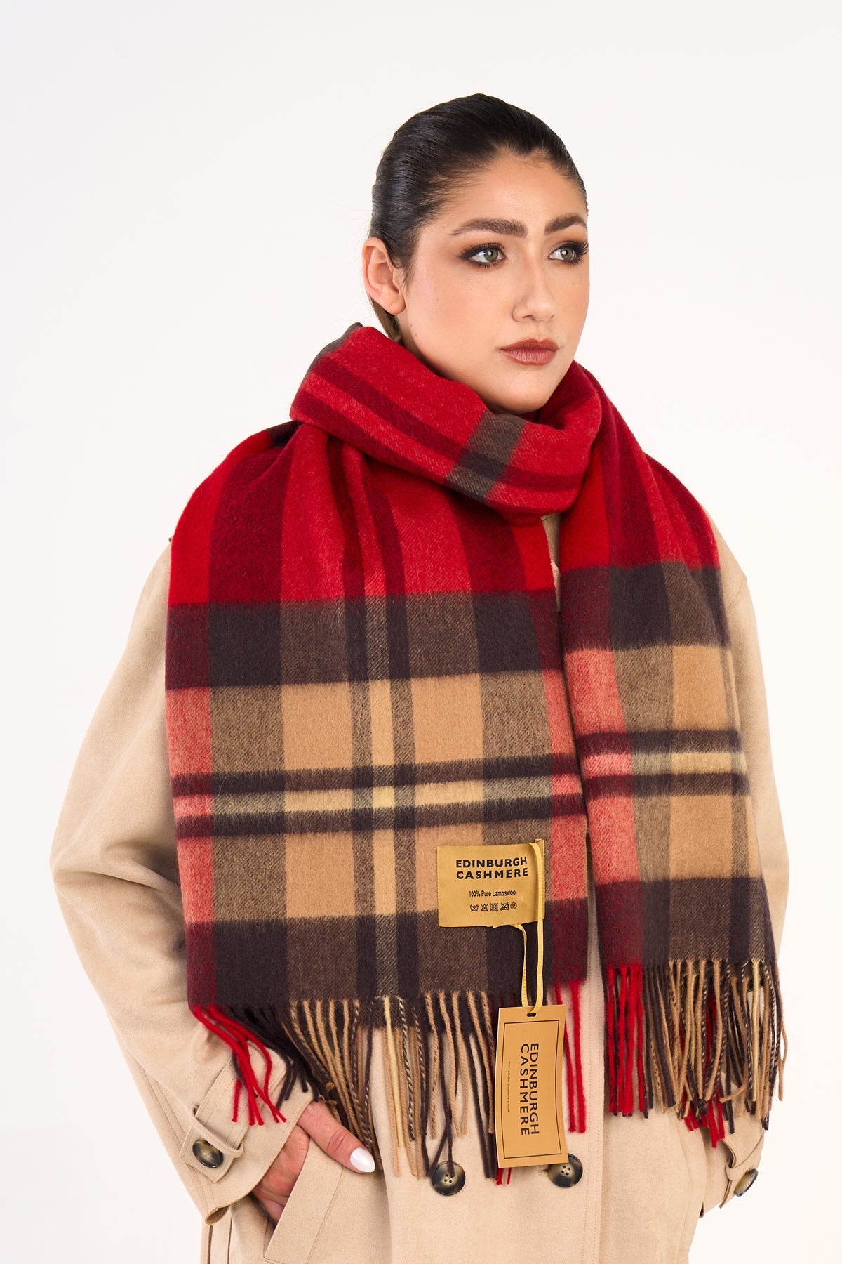 Lucchi Italy Scarf Oversized DC Scott Wrap Luxury