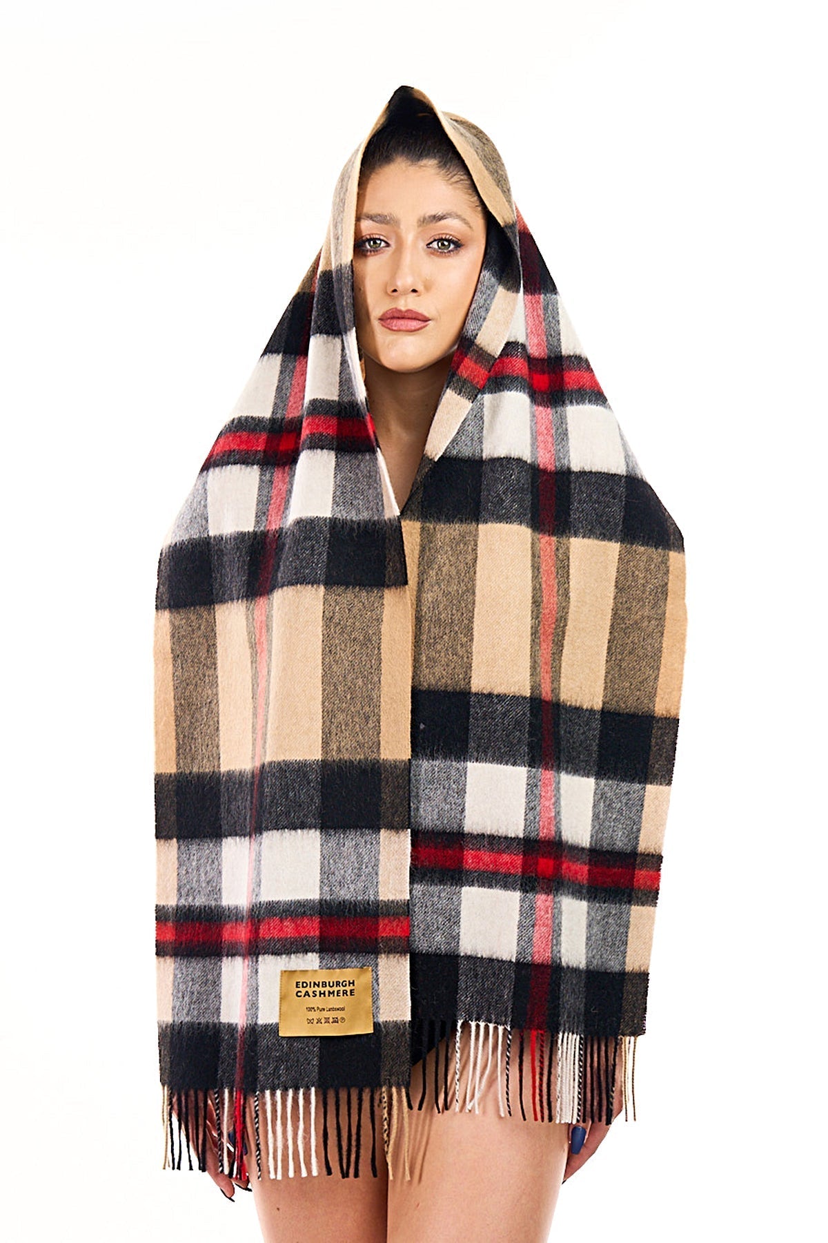 Lucchi Italy 100% Pure Cashmere Scarf DC Scott