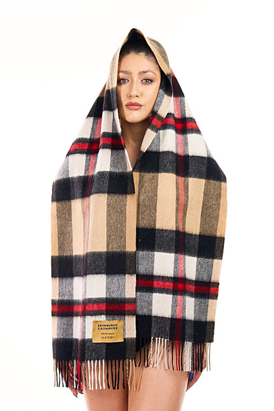 Lucchi Italy 100% Pure Cashmere Scarf DC Scott