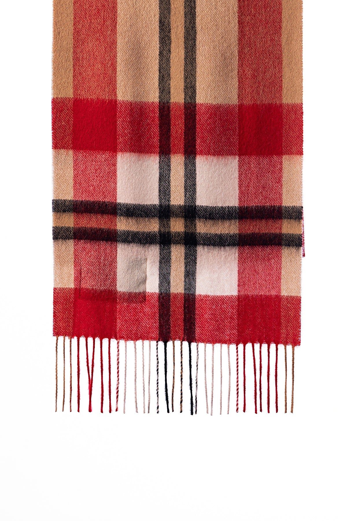 Lucchi Italy Scarf DC Scott Red 100% Pure Lambswool