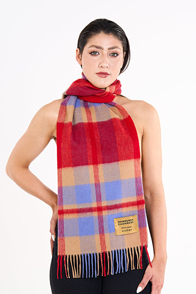 Lucchi Italy Scarf Exclusive Design Red DC Scott