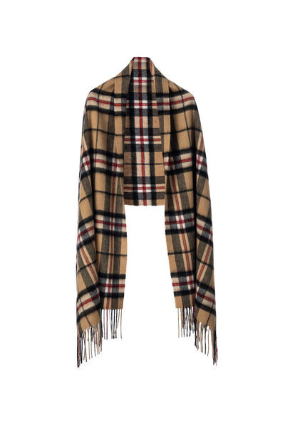 Lucchi Italy Scarf Luxury Exclusive Iconic Design EC Check Oversized