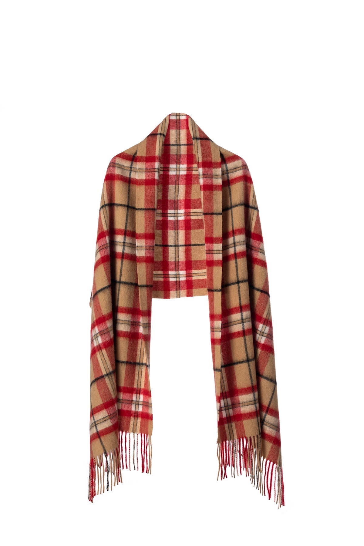 Lucchi Italy Scarf Luxury Exclusive Iconic Design EC Check Oversized