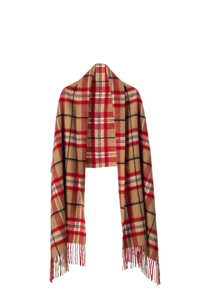 Lucchi Italy Scarf Luxury Exclusive Iconic Design EC Check Oversized